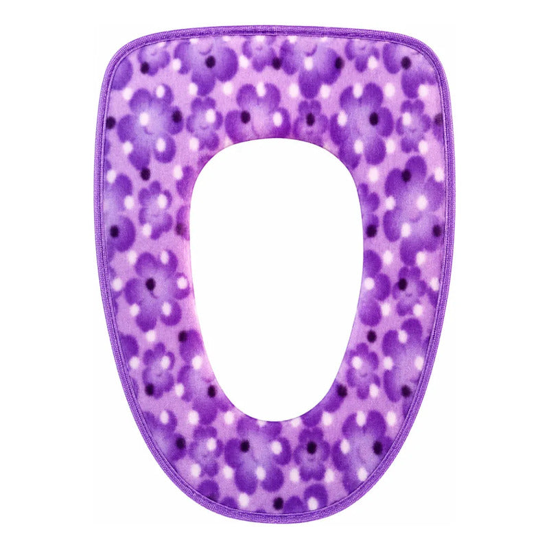 Cubre Asiento Funda Lavable Cálida Inodoro Taza Wc Baño