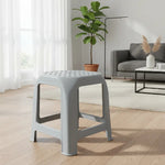Pack De 3 Pisos Plastico Taburete Cuadrado Banco Silla 46cm