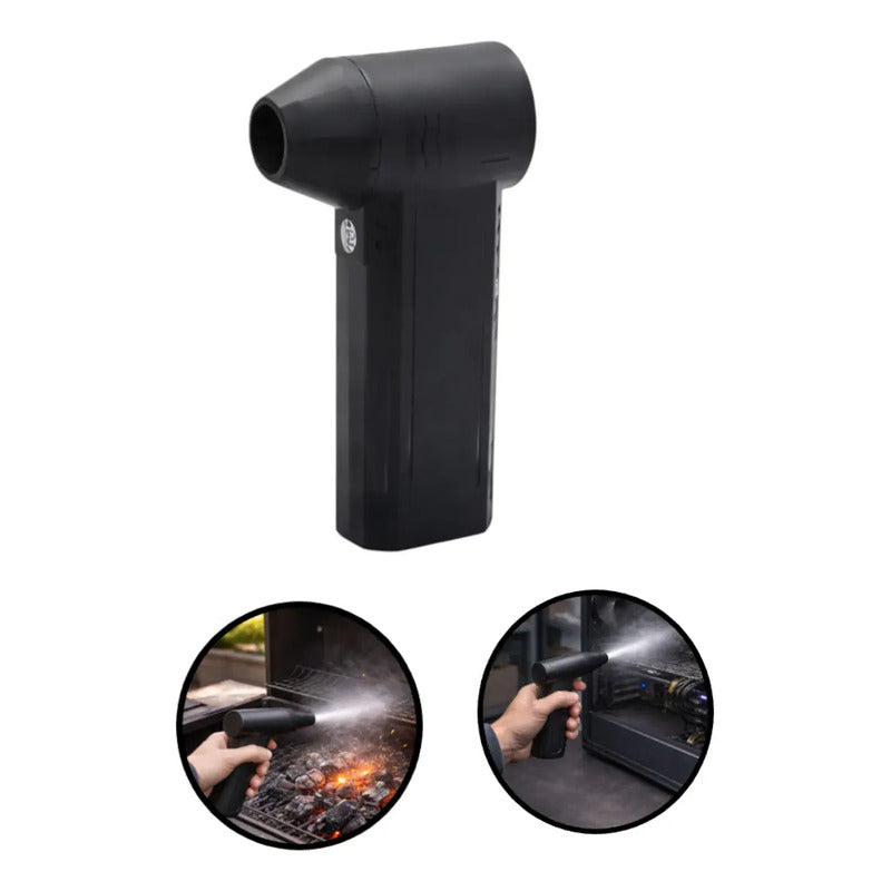 Mini Soplador De Aire Portatil De 3 Velocidad Recargable Negro
