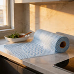 X10 Set 50 Paño De Limpieza Desechable Cocina Reutilizables  Verde-azul-rojo Rayas