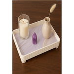 Bandeja De Melamina Con Grano De Madera Para Servir 35x23 Cm