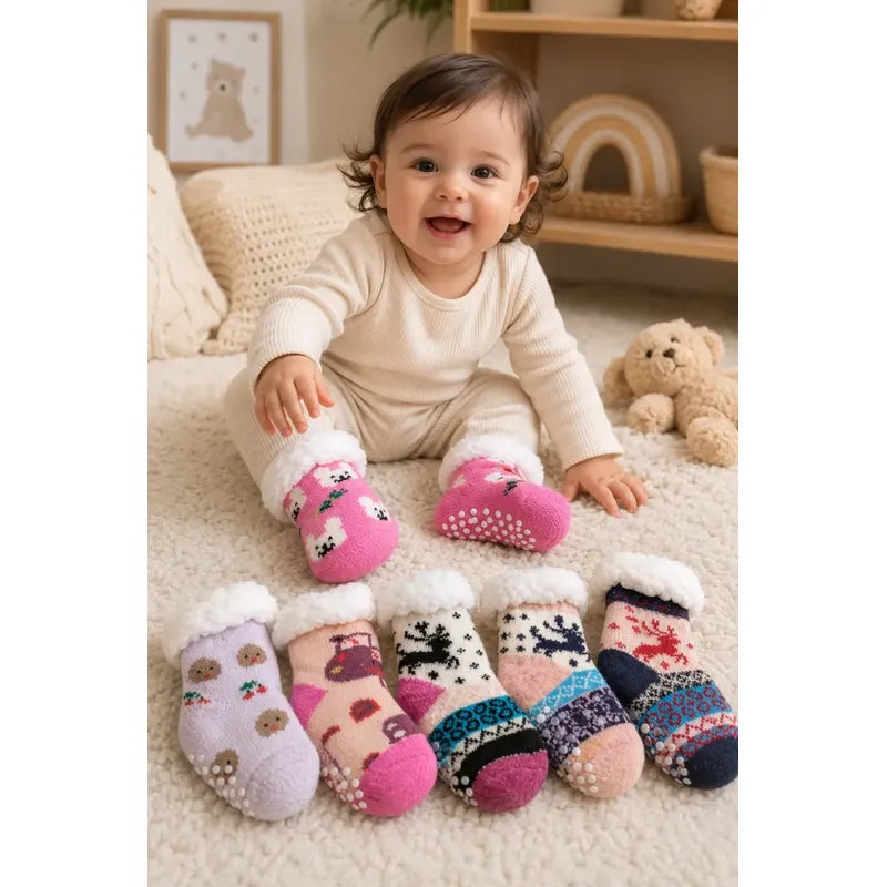 X3 Calcetines De Invierno Para Bebes Chiporro Frio Térmicas