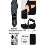 Calcetines Antideslizantes Para Yoga Pilates Danza Gimnasia Gris Lisa 32-40