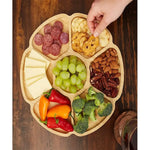 X2 Tabla  Para Servir Aperitivos Y Picoteo Bambú Picnic