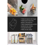 Set 6 Organizador Refrigerador Sin Tapa Contenedor Acrílico Transparente