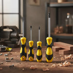Set 4 Destornilladores Magneticos Antideslizantes Hogar