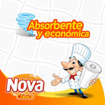 Toalla De Papel Nova Clásica 3 Rollos 12 Mt Adsorbente