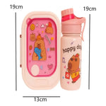 Set Lonchera Taper + Botella Para Jugo Colacion Infantil