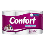 Papel Higienico Confort Rendiplus Doble Hoja 6un X 20m