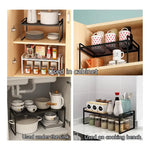 Repisa Organizadora De Hierro Rack Organizador Cocina O Baño