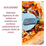 Cortador Para Pizza Con Mango De Madera Y Acero Clara