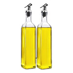 Botella Dispensadora Aceite Vino Especias Con Tapón 500ml X2