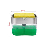 Dispensador Manual De Jabón Líquido Detergente Soap 350 Ml Plástico Gris