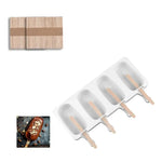 Molde De Helado Silicona Paleta Reutilizables Color