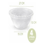 Bowl Plastico Ensaladera Multiuso Para Cocina Resistente
