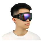 Antiparras Gafas De Nieve Con Filtro Uv Para Snowboard Negro Espejado