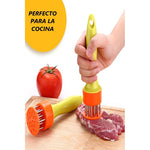 Ablandador De Carnes Con Resorte Manual De Acero Inoxidable