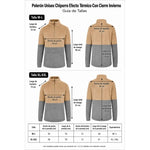 Poleron Unisex Chiporro Sherpa Termico Con Cierre Invierno M-l Vino-gris Lisa