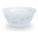 Recipiente De Ensalada Bowl Redondo Plastico Multiuso 1,5lts Transparente