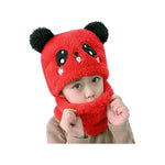 Gorro Con Bufanda Para Bebé Niña Niño Panda Algodon Invierno