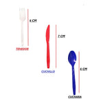 De 20 Pcs Cubiertos Plasticos Para Fechas Patrias Color Set