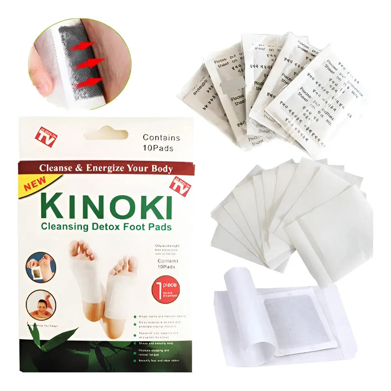 Parche Pies Desintox Kinoki 100% Natural. Caja X 10 Parches Foto