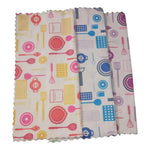 Set De 5 Paños De Microfibra 30x30 Seca Vajillas Limpieza Varios Lisa