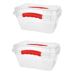 Cajas Organizadora Con Tapa Y Manilla Plastica 6 Litros