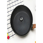 Tapas De Vidrio Y Anti Salpicadura Olla Sarten 18 Cm Negro