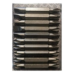 Set De 10 Puntas Phillips Doble De Impacto Ph2 Magnéticas
