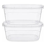 Pack 2 Contenedor Hermetico Plastico De Alimentos 3,5 Litros Transparente