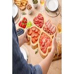 Tabla  Para Servir Aperitivos Y Picoteo Bambú Picnic