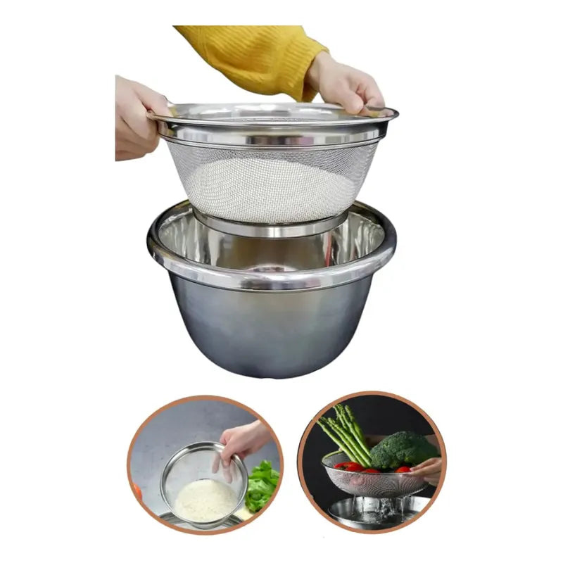 Colador Cernidor Tamizador Harina Azucar Malla Acero 28cm