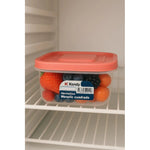 Set De 4 Taper Hermetico Contenedore Cuadrado Alimento 650ml