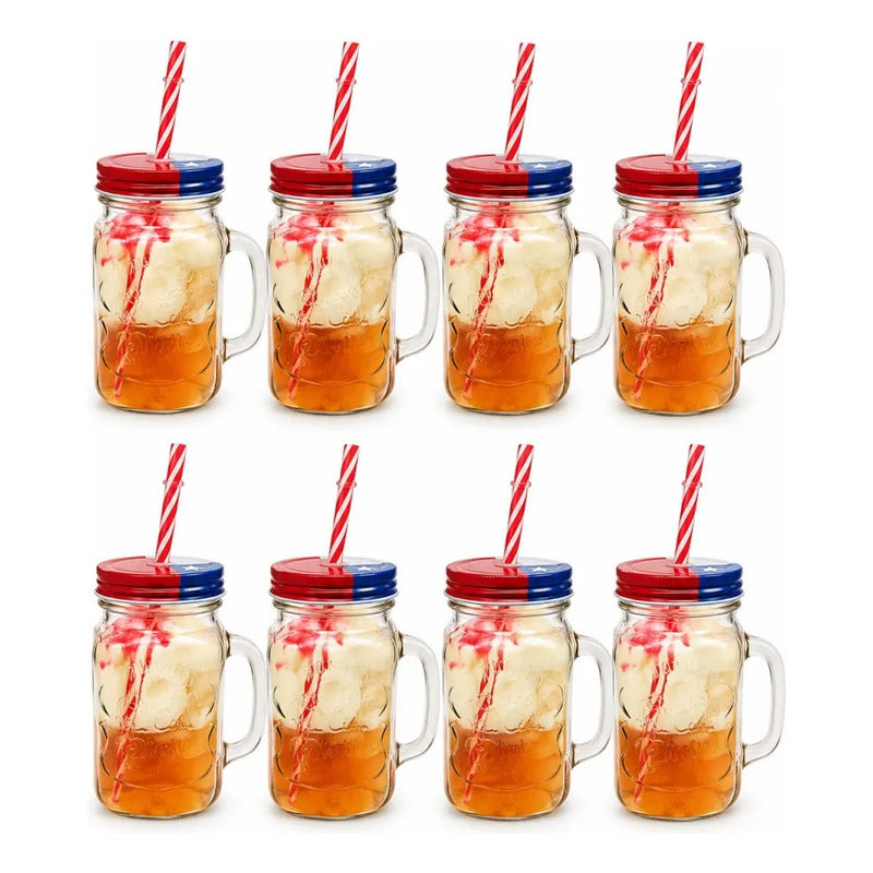 X8 Vaso De Vidrio Con Bombilla Para Celebrar Fechas Patrias Fechas Patrias