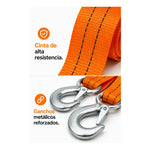 Eslingas De Amarre 3,5mt X5cm De Carga Set X1 Camion Naranja