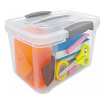 X10 Caja Wenco Organizadora 6 Litros Transparente Plastica