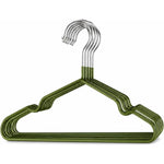 X10 Perchero Metalico Infantil Organizador Para Ropa Bebe Verde Musgo
