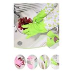 Guantes De Cocina Limpieza Impermeable Largos Multiuso Verde
