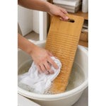 Tabla De Lavado De Ropa A Mano De Bambú Domestica Multiuso Rectangular Madera