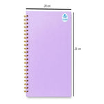 8 Cuaderno Universitario 100 Hojas Espiral Doble 7mm Colores Varios