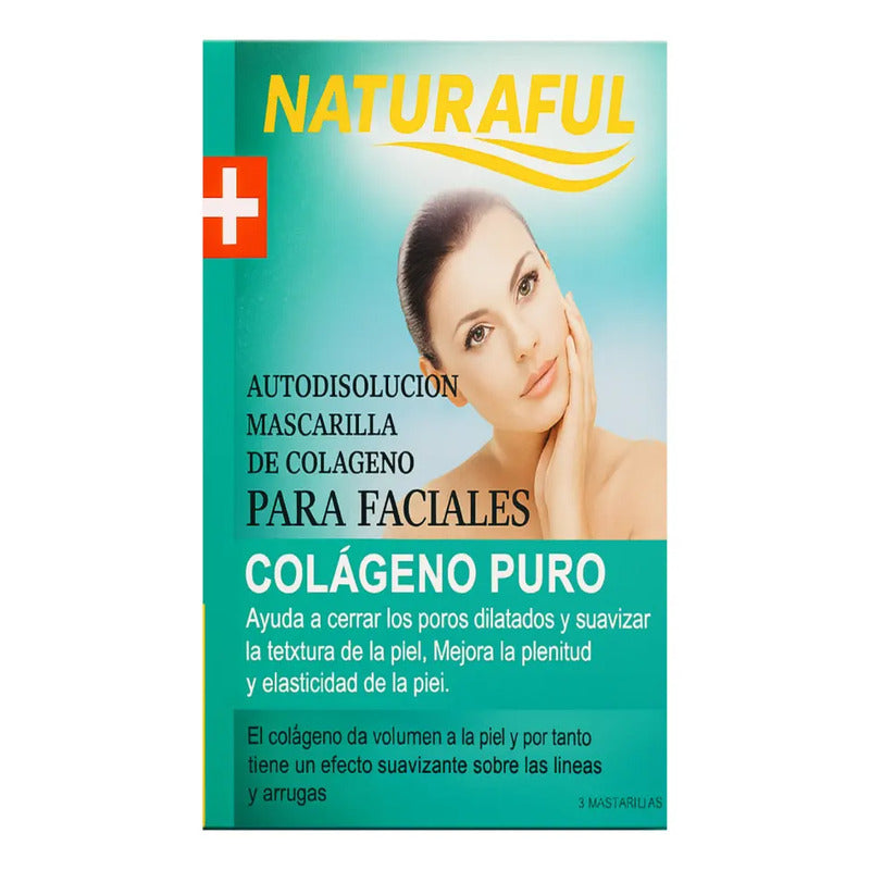 X5 Parches Mascarilla Hidrosolubles De Colágeno Antiarrugas Mixta