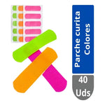 Parche Curita 80 Unidades Colores Transpirable Impermeable