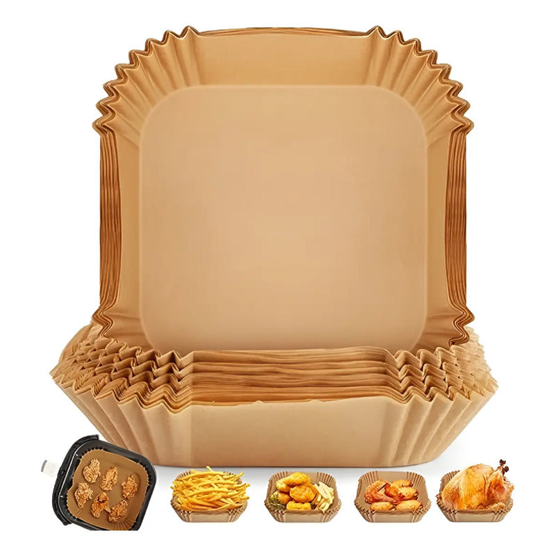 X200 Pcs Bandeja De Papel Para Freidora De Aire- Air Fryer