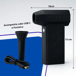 Mini Soplador De Aire Portatil De 3 Velocidad Recargable Negro