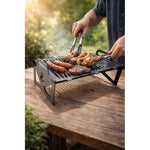 Parrilla De Acero Inoxidable A Carbon Portatil Desmontable