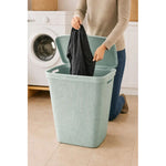 X2 Canasto De Plastico Para Ropa Sucia Con Tapa Calado Cesto Verde Con Tapa