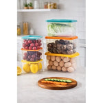 Caja Organizadora Para Refrigerador Con Tapa Y Mango Color