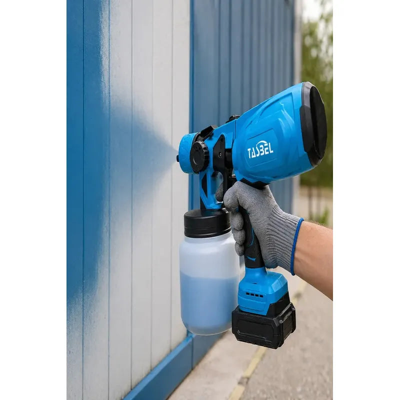 Pulverizador De Pintura Pistola Pintar Inalámbrica 800w Azul