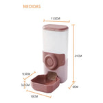 Dispensador Alimento Agua Para Mascota Perros Gatos 900ml